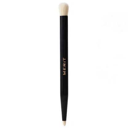 MERIT - Double-Sided Eyeshadow Brush - Dual-Ended Makeup Brush for Precise Application, Blending, and Smooth Pigment Distribution - Soft Synthetic, Vegan & Travel-Friendly - dailyvitalstore