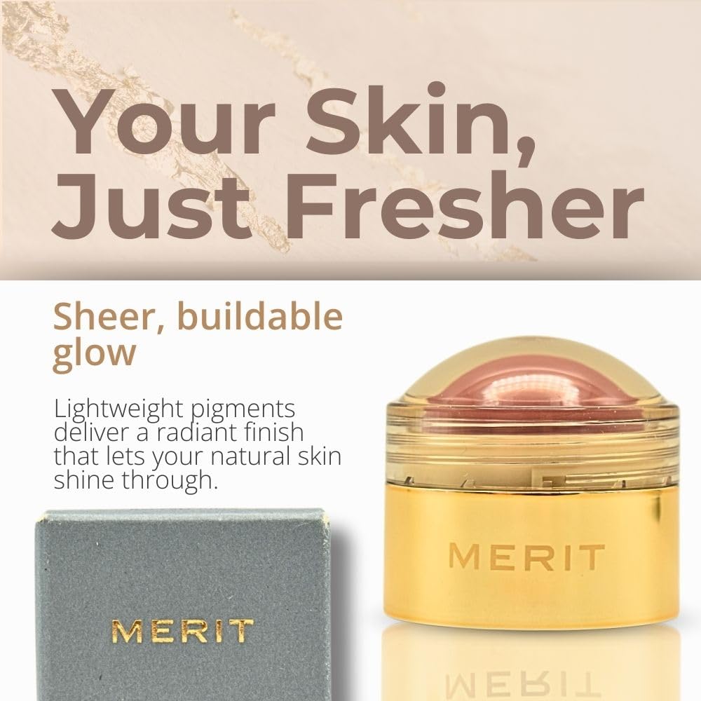 MERIT Flush Balm Cream Blush – Archival Cool Mauve | Hydrating Radiant Cheek & Lip Tint Stick with Vitamin E | Lightweight, Buildable, Vegan & Cruelty-Free Blush - dailyvitalstore