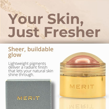 MERIT Flush Balm Cream Blush – Archival Cool Mauve | Hydrating Radiant Cheek & Lip Tint Stick with Vitamin E | Lightweight, Buildable, Vegan & Cruelty-Free Blush - dailyvitalstore
