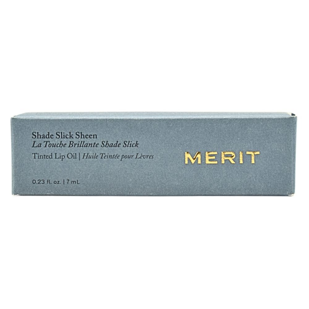 Merit Shade Slick Hydrating Tinted Lip Oil – Twin Set Mauve | Vegan Lip Gloss with Rosehip, Shea & Jojoba Oils for Moisturizing High-Shine Color - dailyvitalstore