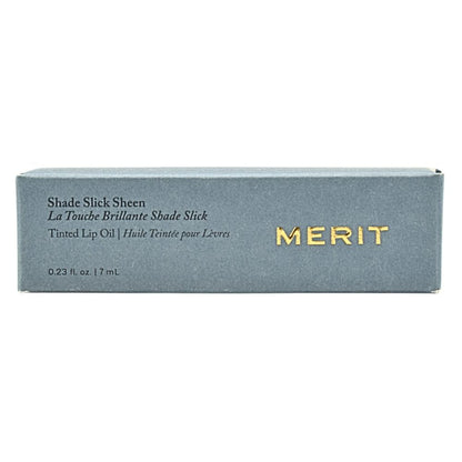 Merit Shade Slick Hydrating Tinted Lip Oil – Twin Set Mauve | Vegan Lip Gloss with Rosehip, Shea & Jojoba Oils for Moisturizing High-Shine Color - dailyvitalstore