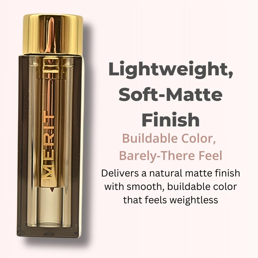 Merit Signature Lip Lightweight Matte Lipstick - 0.10 oz / 3 g (Classic (neutral), standard) - dailyvitalstore