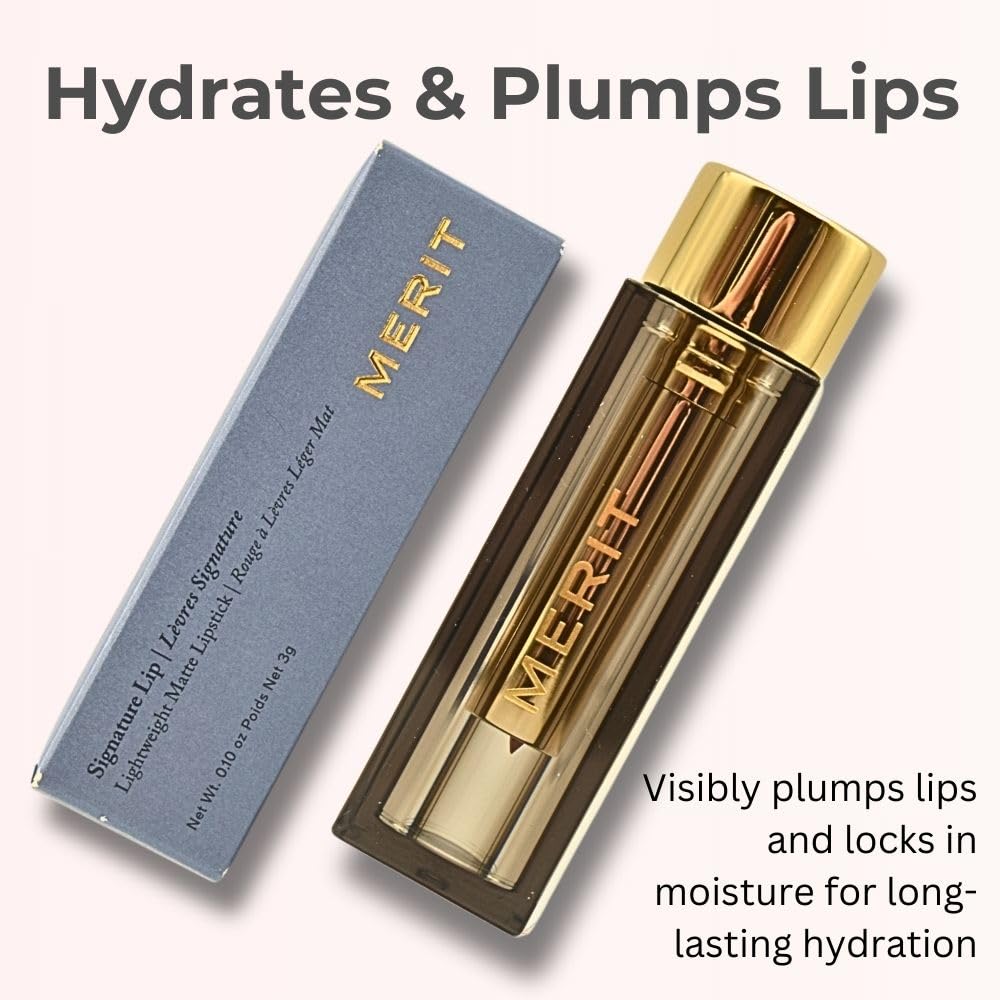 Merit Signature Lip Lightweight Matte Lipstick - 0.10 oz / 3 g (Classic (neutral), standard) - dailyvitalstore