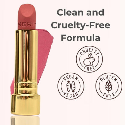 Merit Signature Lip Lightweight Matte Lipstick - 0.10 oz / 3 g (Sunday (pink), standard) - dailyvitalstore