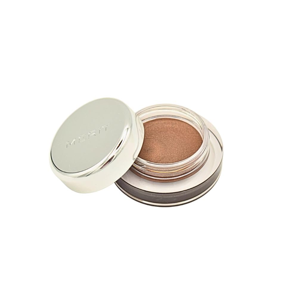Merit Solo Shadow Cream Eyeshadow Sartorial Bronze, Buildable Crease-Free Pearlescent Color, Vegan & Cruelty-Free, 0.1 oz - dailyvitalstore