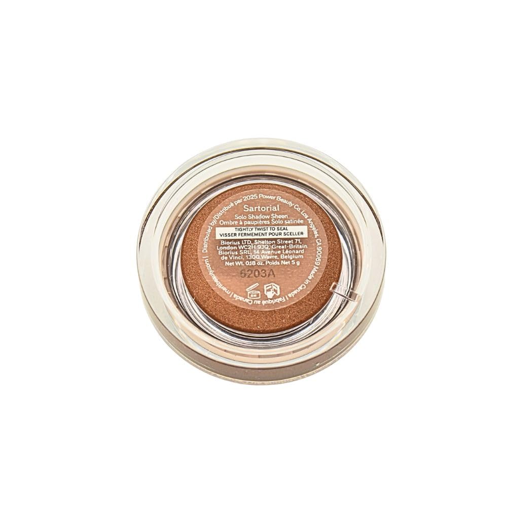 Merit Solo Shadow Cream Eyeshadow Sartorial Bronze, Buildable Crease-Free Pearlescent Color, Vegan & Cruelty-Free, 0.1 oz - dailyvitalstore