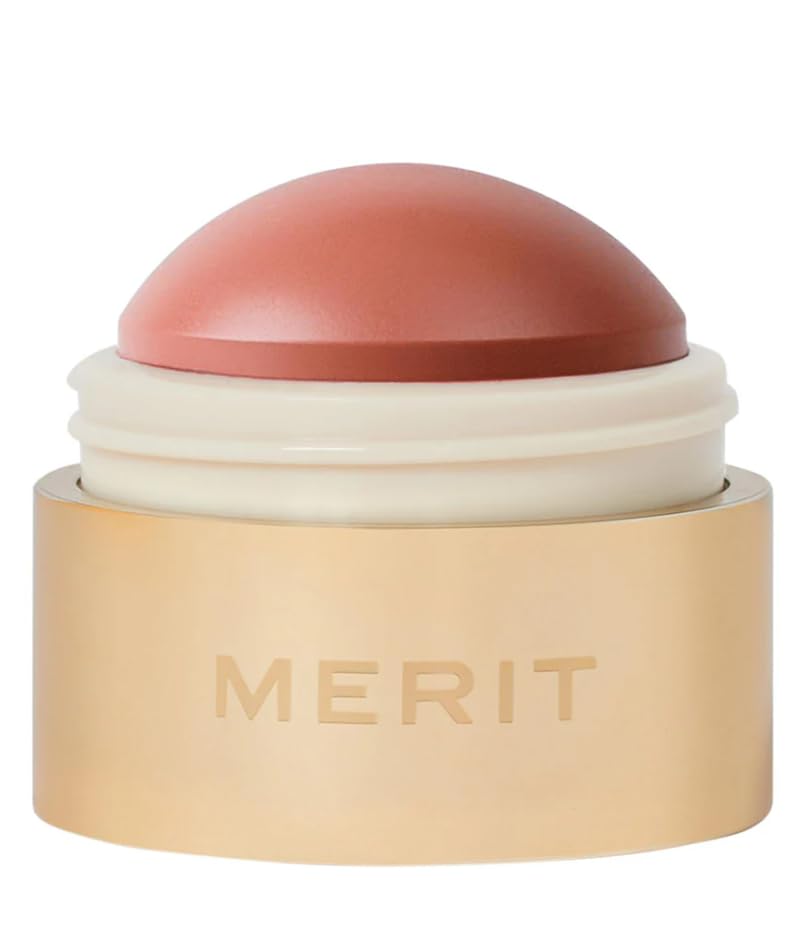 Merité Beverly Hills Cream Blush, Lightweight Buildable Color Balm with Vitamin E for Cheeks and Lips Flush Balm Cream Blush (0.31oz) (Beverly Hills - soft peach) - dailyvitalstore