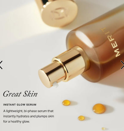 Merité Great Skin Instant Glow Serum, Bi-Phase Lightweight Formula, Hydrating and Plumping with Hyaluronic Acid and Niacinamide - dailyvitalstore