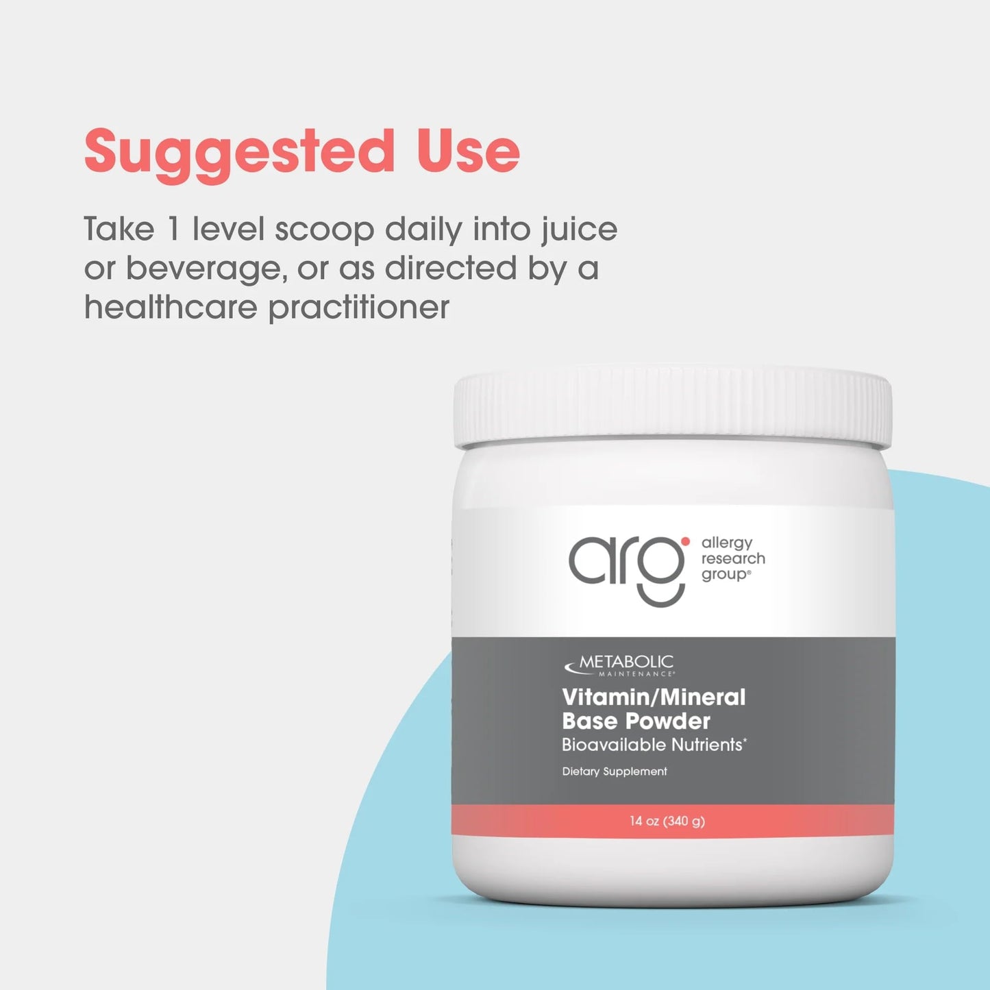Metabolic Maintenance Vitamin Mineral Base Powder - Iron Free Multivitamin with Active B Vitamins + Chelated Minerals (340 Grams, 60 Servings) - dailyvitalstore
