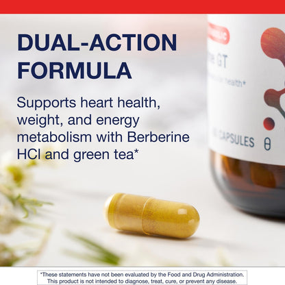 Metagenics Berberine GT - Berberine Supplement 500 mg - Supports Heart Health, Healthy Cholesterol, Triglyceride & Carbohydrate Metabolism - dailyvitalstore