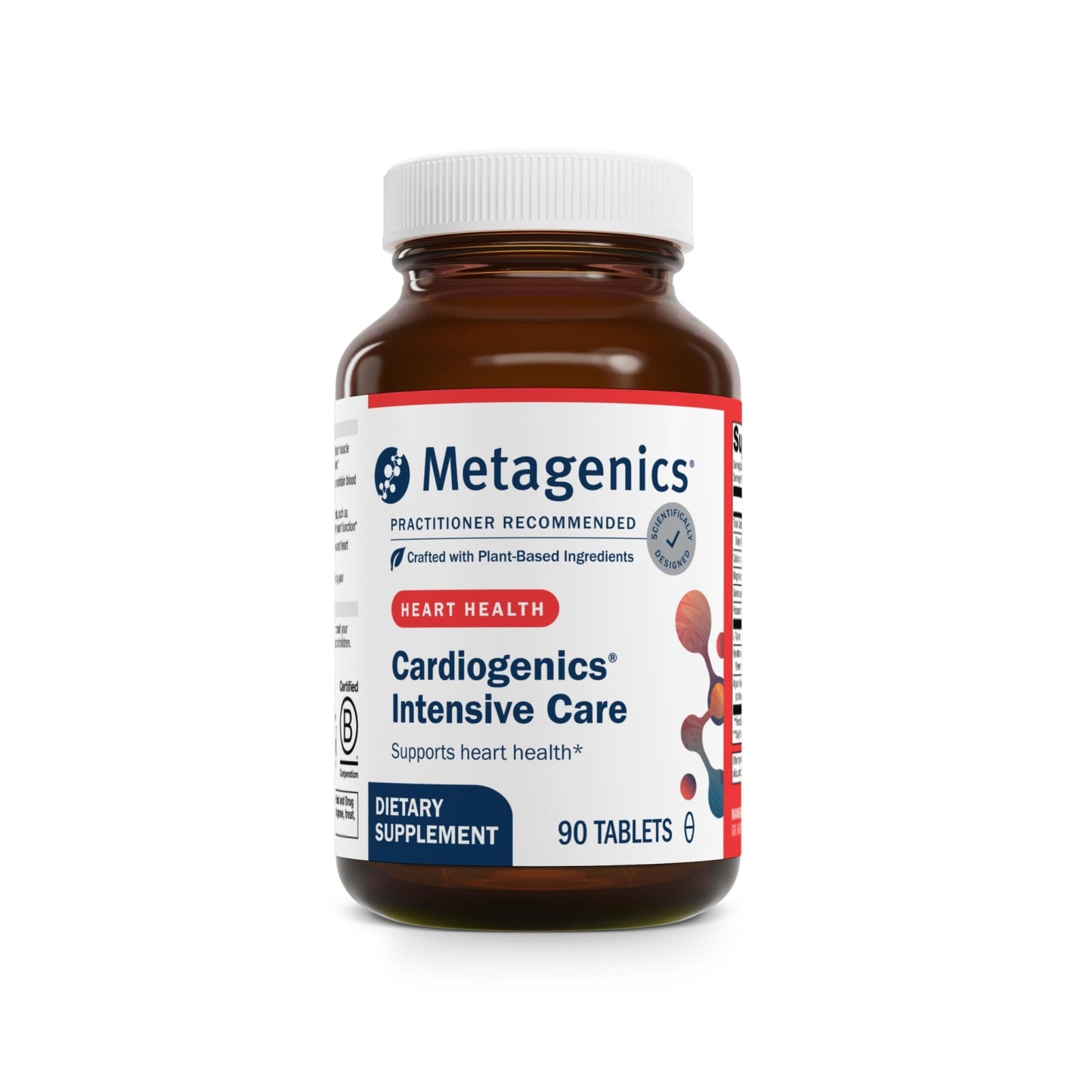 Metagenics Cardiogenics Intensive Care - Heart Health Supplement* - with Arjuna Bark, Hawthorn Leaf, Magnesium, Calcium, Selenium & Amino Acids - SupportsHealthy Circulation* - 90 Tablets - dailyvitalstore