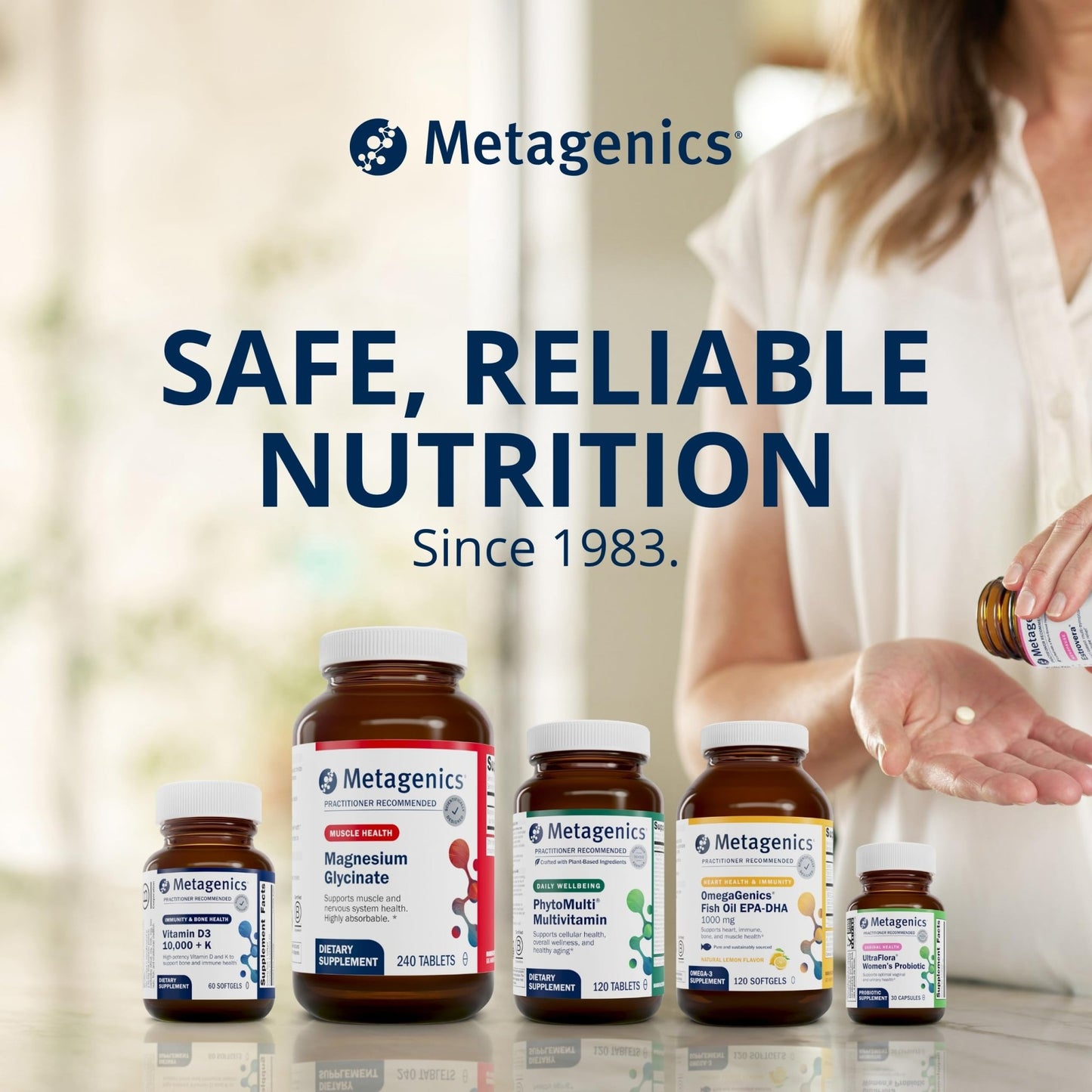 Metagenics HerWellness Recharge Overnight - Women's Sleep Support with Chelated Magnesium, Holy Basil, Zinc & Vitamin C - Supports Relaxation, Stress & Sleep - Non-GMO & Gluten-Free - 60 Tablets - dailyvitalstore