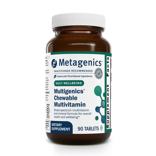 Metagenics Multigenics Chewable Multivitamin - Daily Vitamin & Mineral Support for Kids & Adults - Orange Flavor - dailyvitalstore