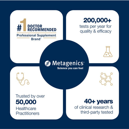 Metagenics OmegaGenics Fish Oil EPA-DHA 720 mg - High Potency Omega-3 Supplement - Supports Heart, Joint, Brain & Immune Health* - Sustainably Sourced, - dailyvitalstore