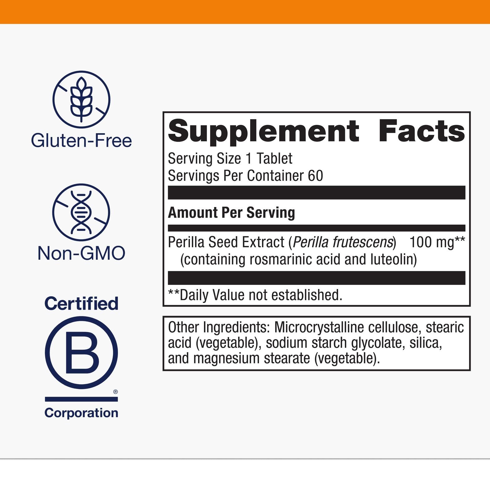 Metagenics Perimine - Perilla Seed Extract with Rosmarinic Acid & Luteolin - Supports Respiratory Health, Immune Function & Allergy Relief* - Non-GMO, Gluten-Free, Vegetarian - GMP Certified Facility - dailyvitalstore