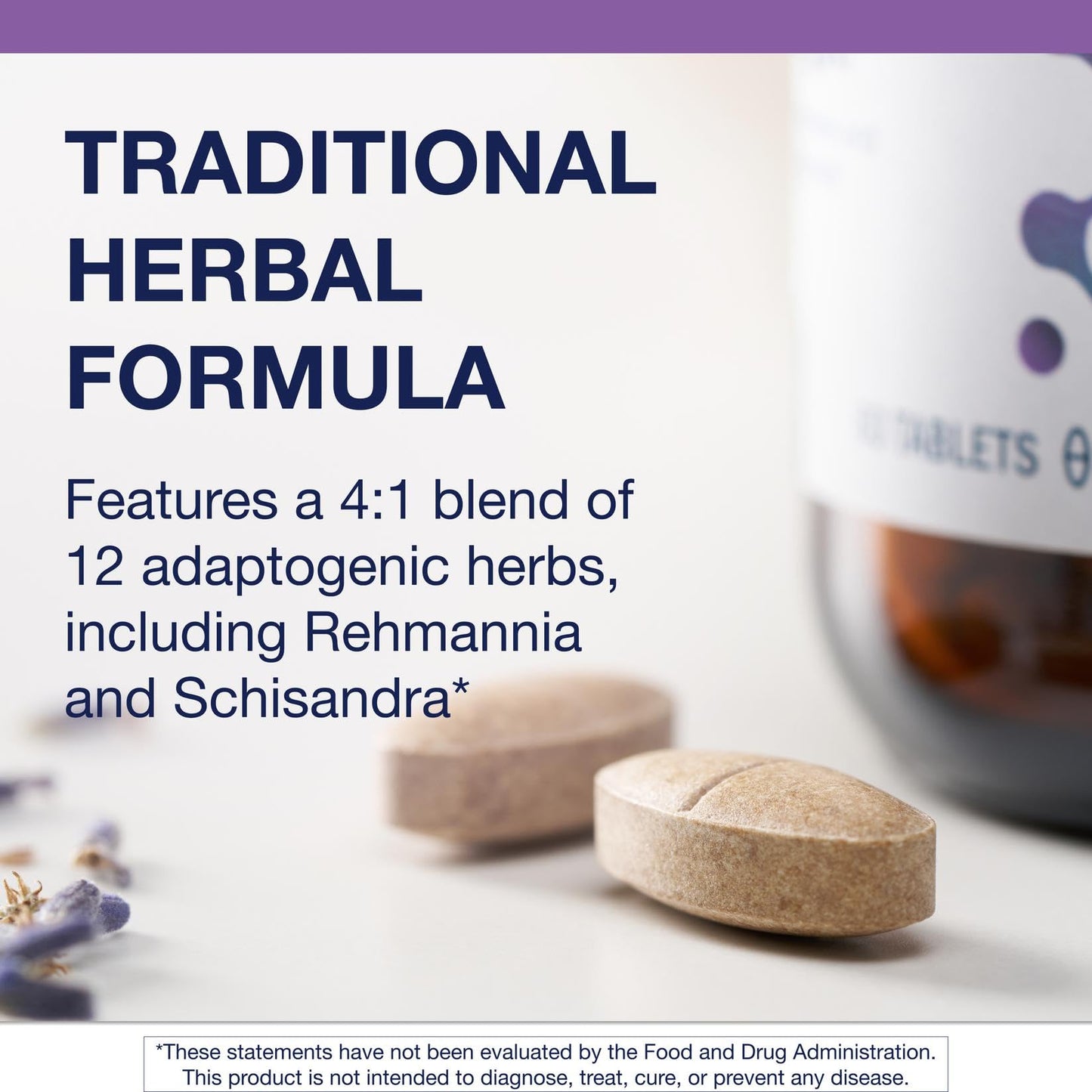 Metagenics Serenagen Supplement - Herbal Stress Management with Asian Ginseng & Chinese Herbs - Supports Calm, Focus, Energy & Sleep* - Non-GMO, Gluten-Free, Vegetarian - 60 Tablets - dailyvitalstore