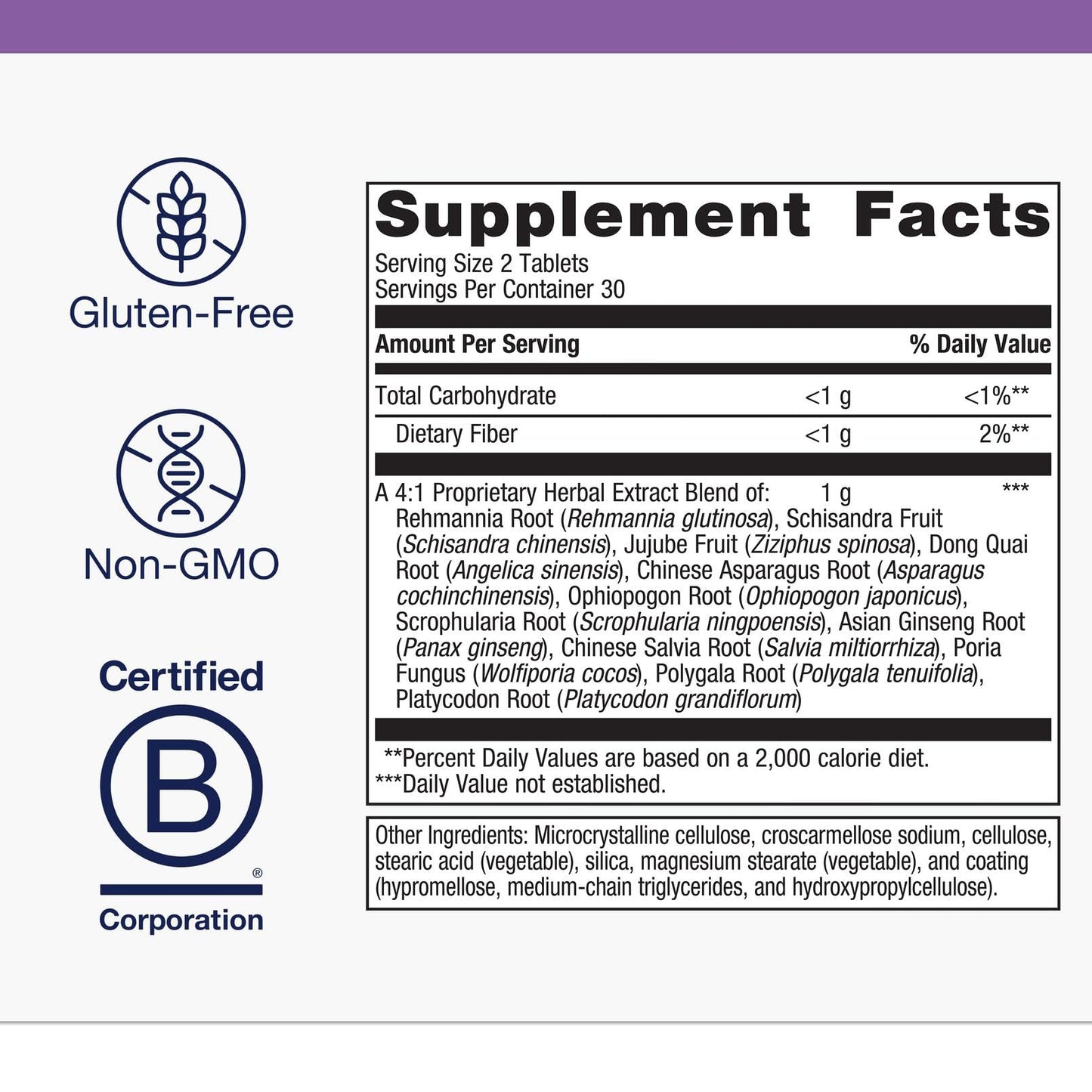 Metagenics Serenagen Supplement - Herbal Stress Management with Asian Ginseng & Chinese Herbs - Supports Calm, Focus, Energy & Sleep* - Non-GMO, Gluten-Free, Vegetarian - 60 Tablets - dailyvitalstore