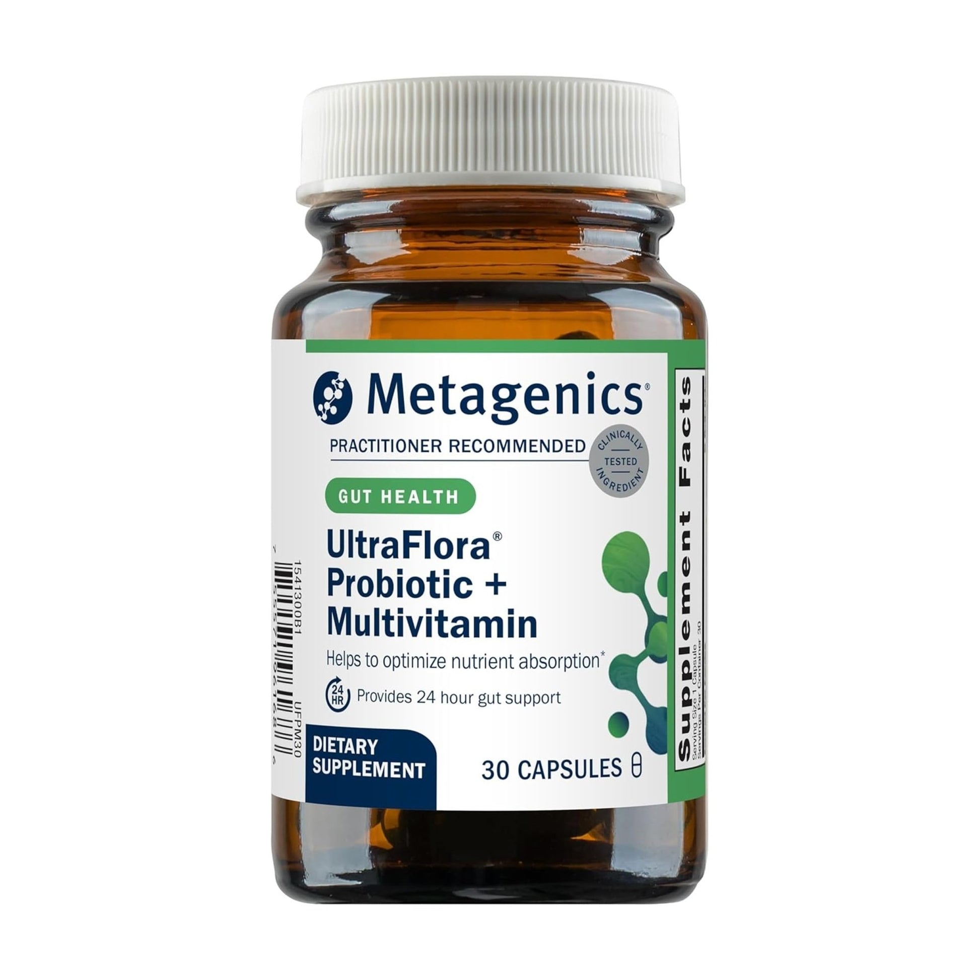 Metagenics UltraFlora Probiotic + Multivitamin - All-in-One Daily Gut Health & Digestive Balance Support* - Clinically Tested Probiotic Blend - dailyvitalstore