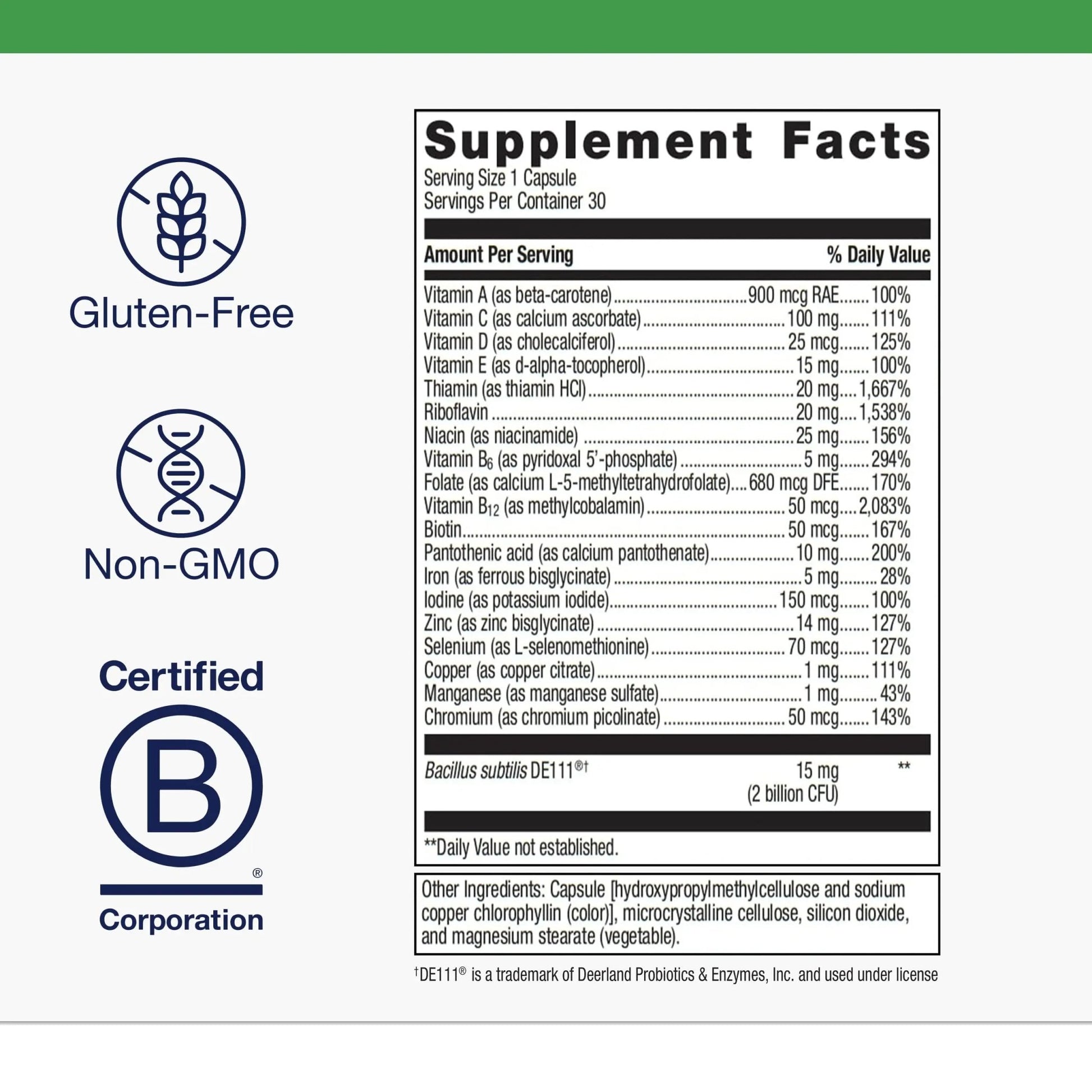 Metagenics UltraFlora Probiotic + Multivitamin - All-in-One Daily Gut Health & Digestive Balance Support* - Clinically Tested Probiotic Blend - dailyvitalstore