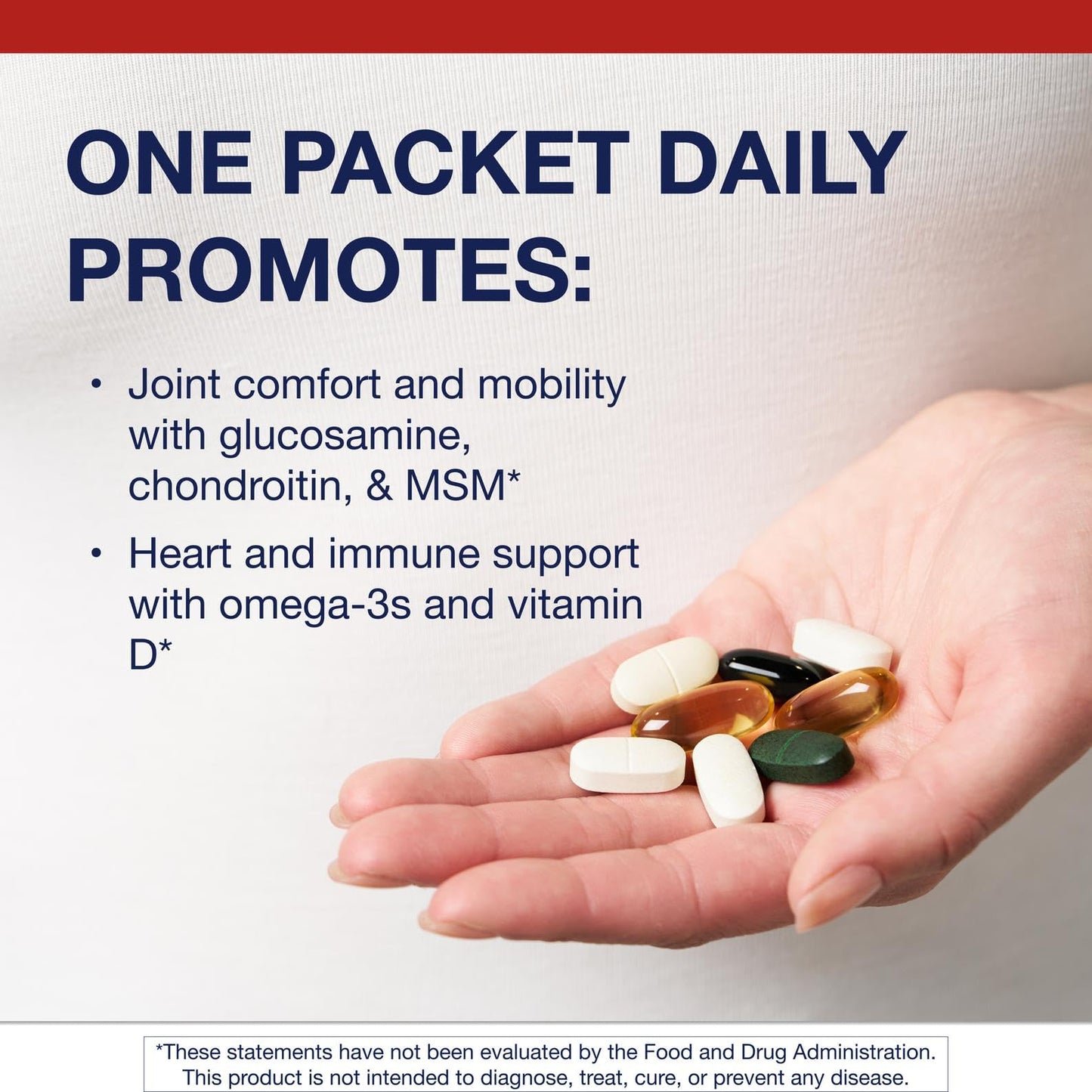 Metagenics Wellness Essentials Active Daily Packs - with Glucosamine, Chondroitin, MSM, Magnesium, Vitamin C & Omega-3* - Supports Mobility, Cartilage & Bone Health* - 30 Packets - dailyvitalstore