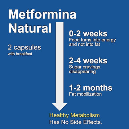 METFORMINA Natural - Weight Loss Aid - Metabolism Support - Dr Salomon (60 Capsules) - dailyvitalstore