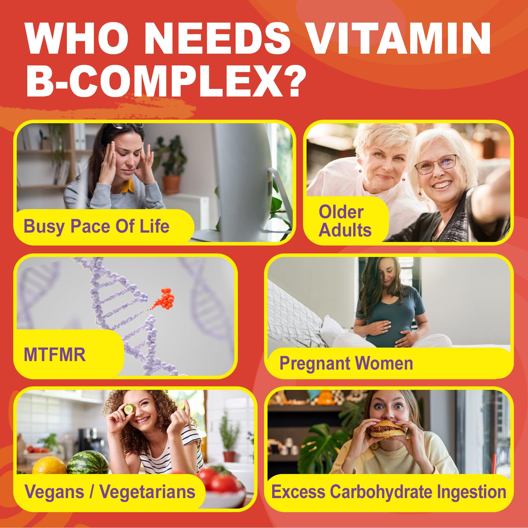 Methylated Vitamin B Complex Gummies for Women & Men - 12-in-1 Multivitamin with 1000 mcg Methyl B12, 1700 mcg Methylfolate, 2000 mcg Biotin, Inositol for Energy - dailyvitalstore
