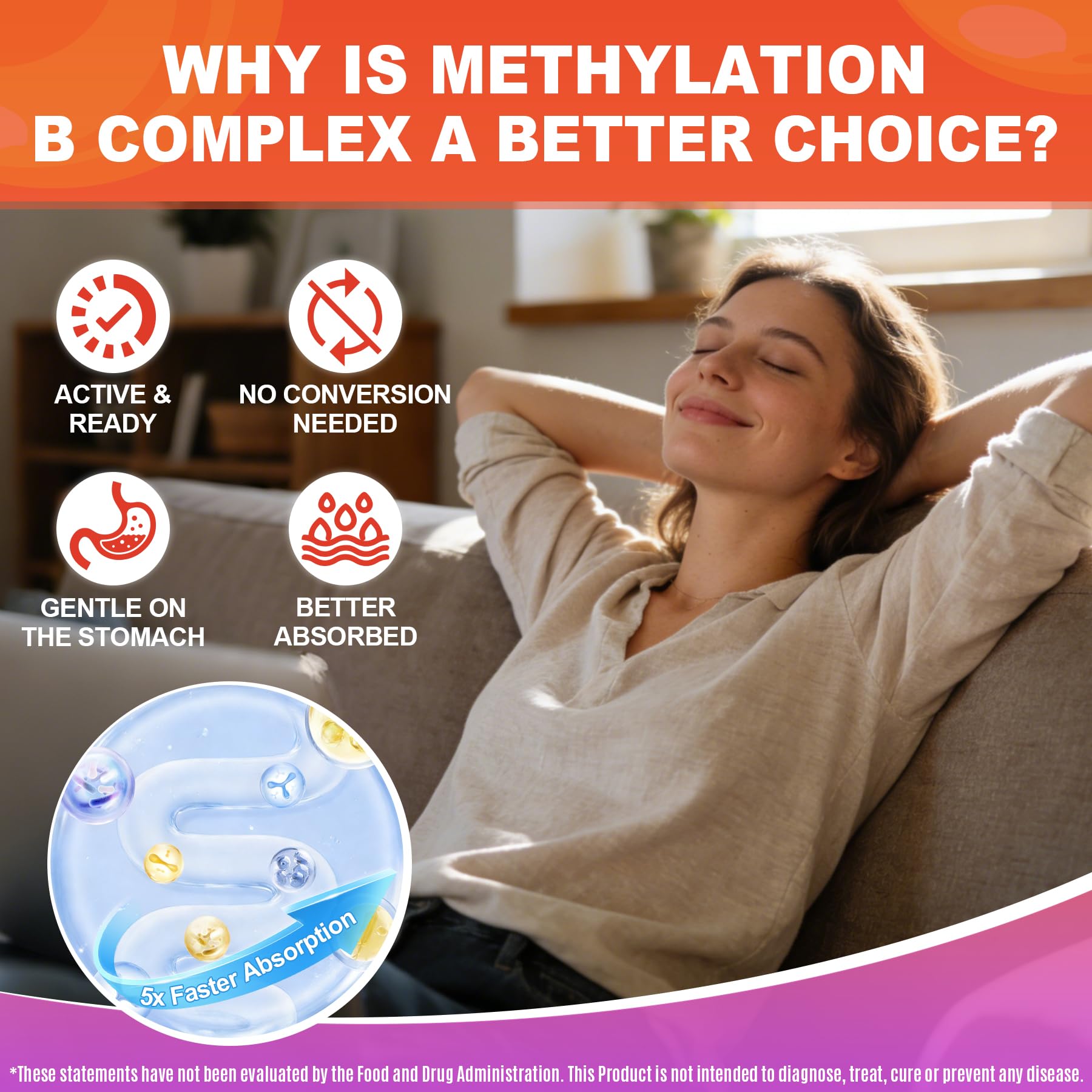 Methylated Vitamin B Complex Gummies for Women & Men - 12-in-1 Multivitamin with 1000 mcg Methyl B12, 1700 mcg Methylfolate, 2000 mcg Biotin, Inositol for Energy - dailyvitalstore