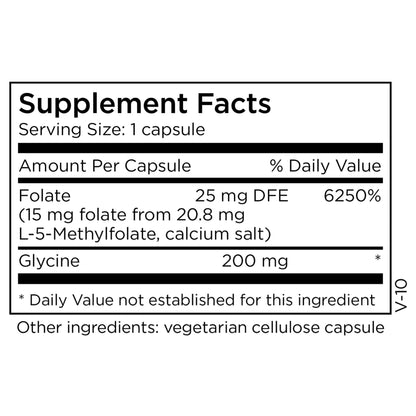 MethylPro 15mg L-Methylfolate (30 Capsules) - Professional Strength Active Methylfolate, 5-MTHF Supplement for Mood, Brain Health + Immune Support, - dailyvitalstore