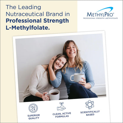 MethylPro 15mg L-Methylfolate (30 Capsules) - Professional Strength Active Methylfolate, 5-MTHF Supplement for Mood, Brain Health + Immune Support, - dailyvitalstore