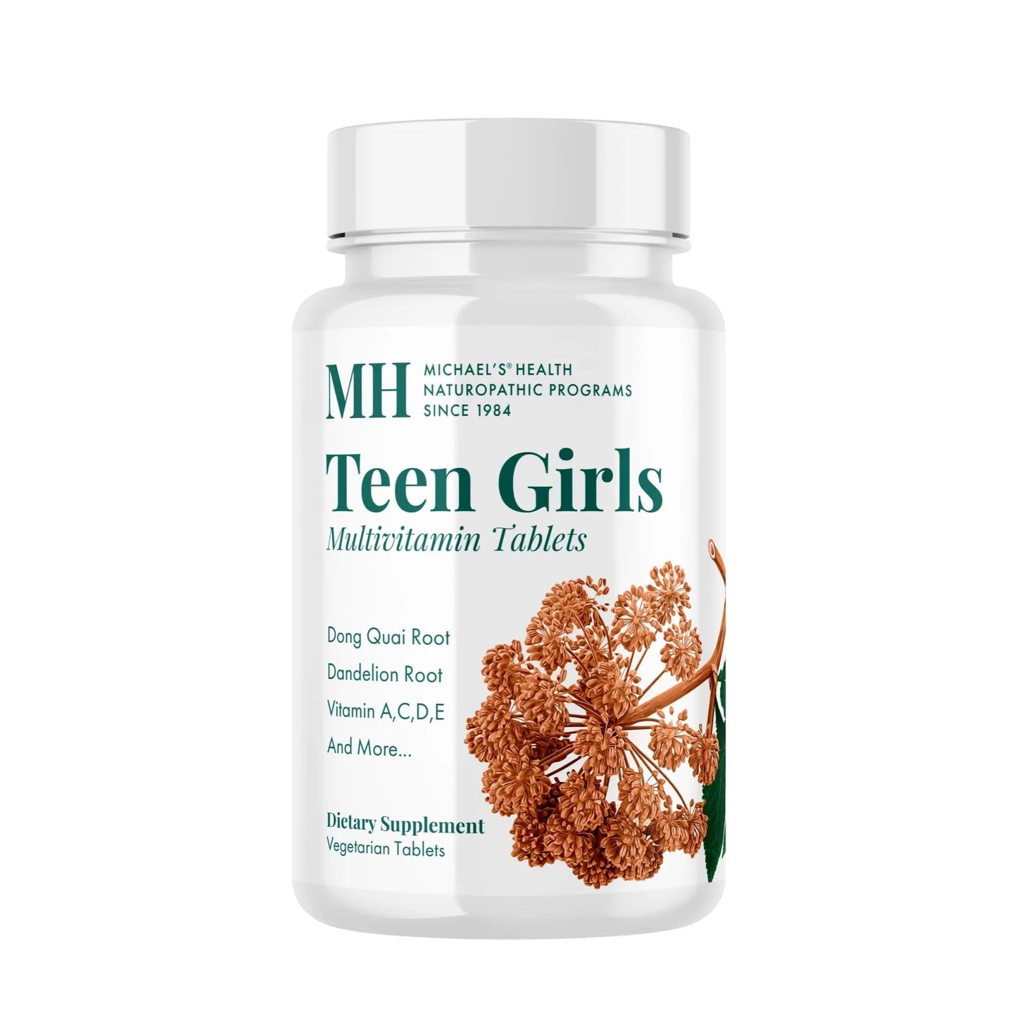 MICHAEL'S Health Naturopathic Programs Teen Girls Multivitamin - 90 Vegetarian Tablets - with B Complex Vitamins - dailyvitalstore