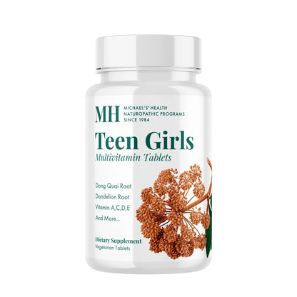 MICHAEL'S Health Naturopathic Programs Teen Girls Multivitamin - 90 Vegetarian Tablets - with B Complex Vitamins - dailyvitalstore