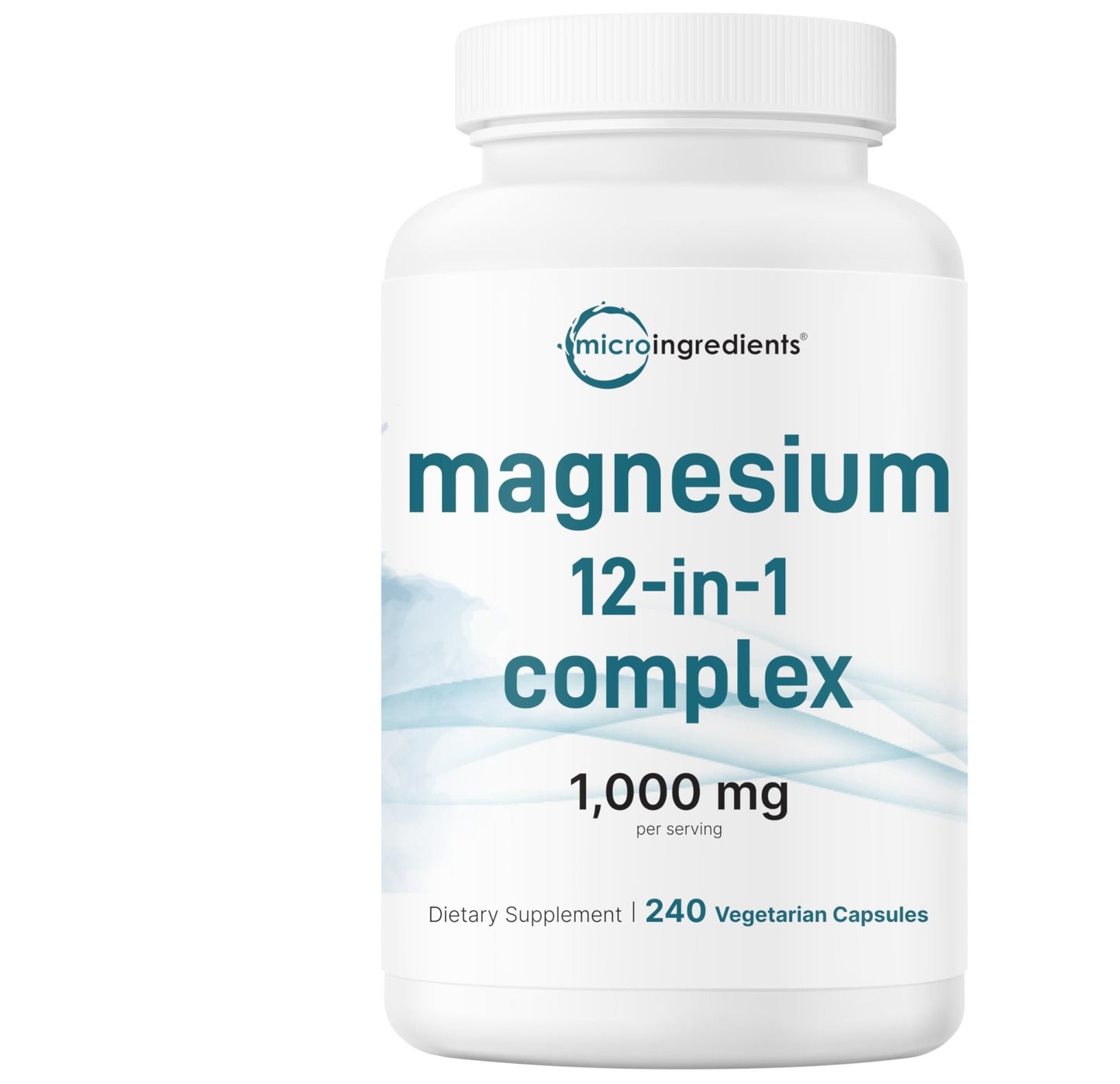 Micro Ingredients 12‑in‑1 Magnesium Complex 1000 mg, 240 Capsules – Magnesium Glycinate, Citrate, Taurate, Malate & More – High Absorption Formula for Men & Women – Chelated & Purified - dailyvitalstore