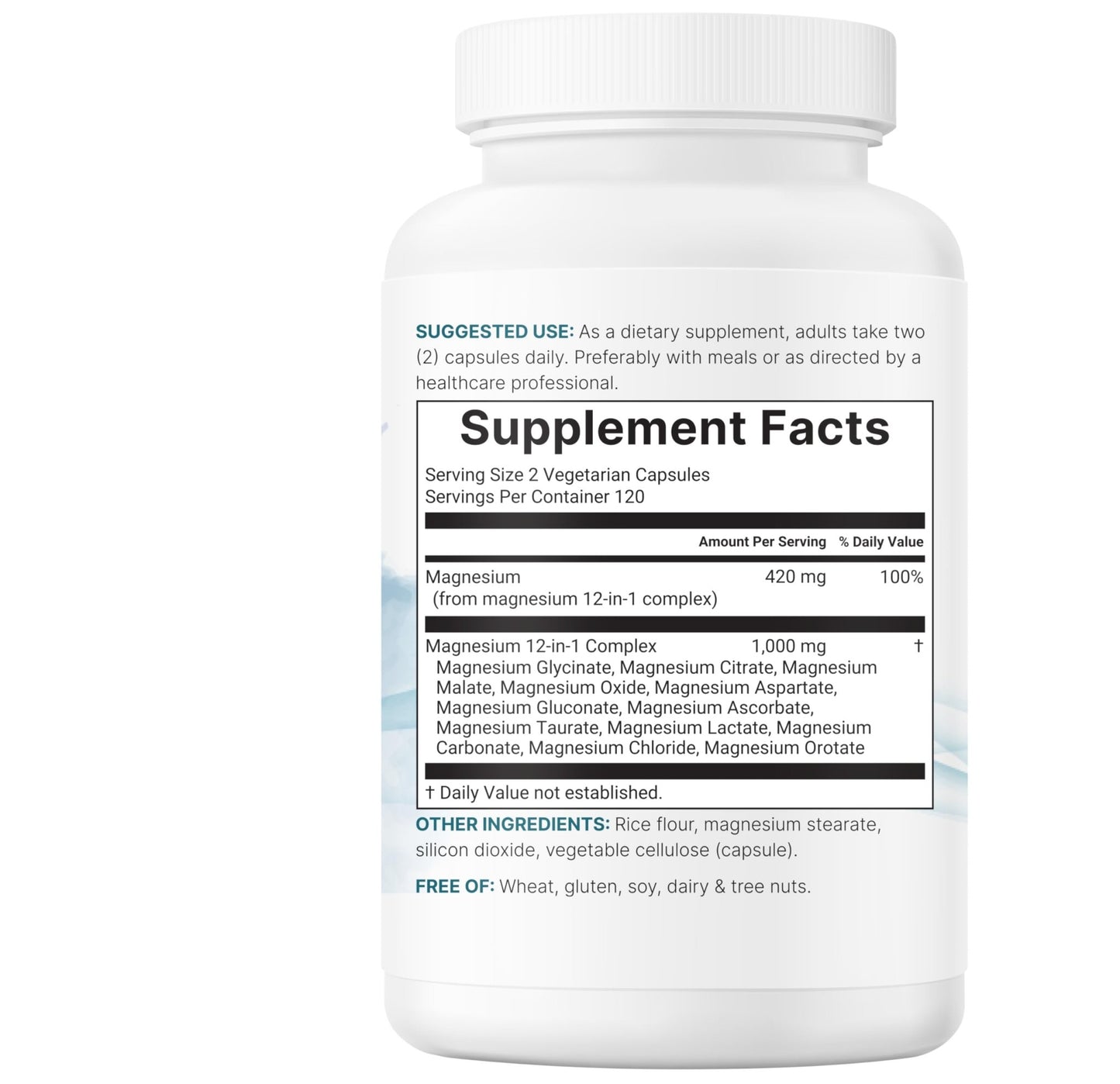 Micro Ingredients 12‑in‑1 Magnesium Complex 1000 mg, 240 Capsules – Magnesium Glycinate, Citrate, Taurate, Malate & More – High Absorption Formula for Men & Women – Chelated & Purified - dailyvitalstore