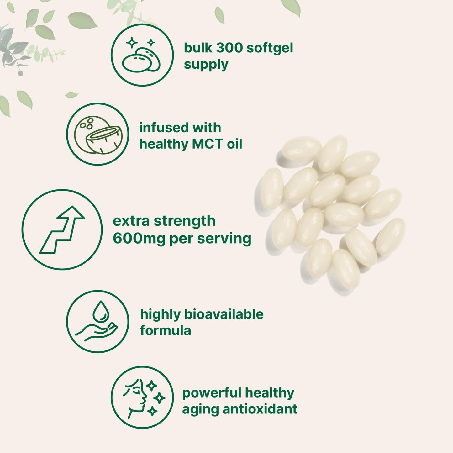 Micro Ingredients Alpha Lipoic Acid 600mg with MCT Oil, 300 Softgels | ALA Supplement for Liver, Antioxidants, Nerve, Cardiovascular Health Support - dailyvitalstore