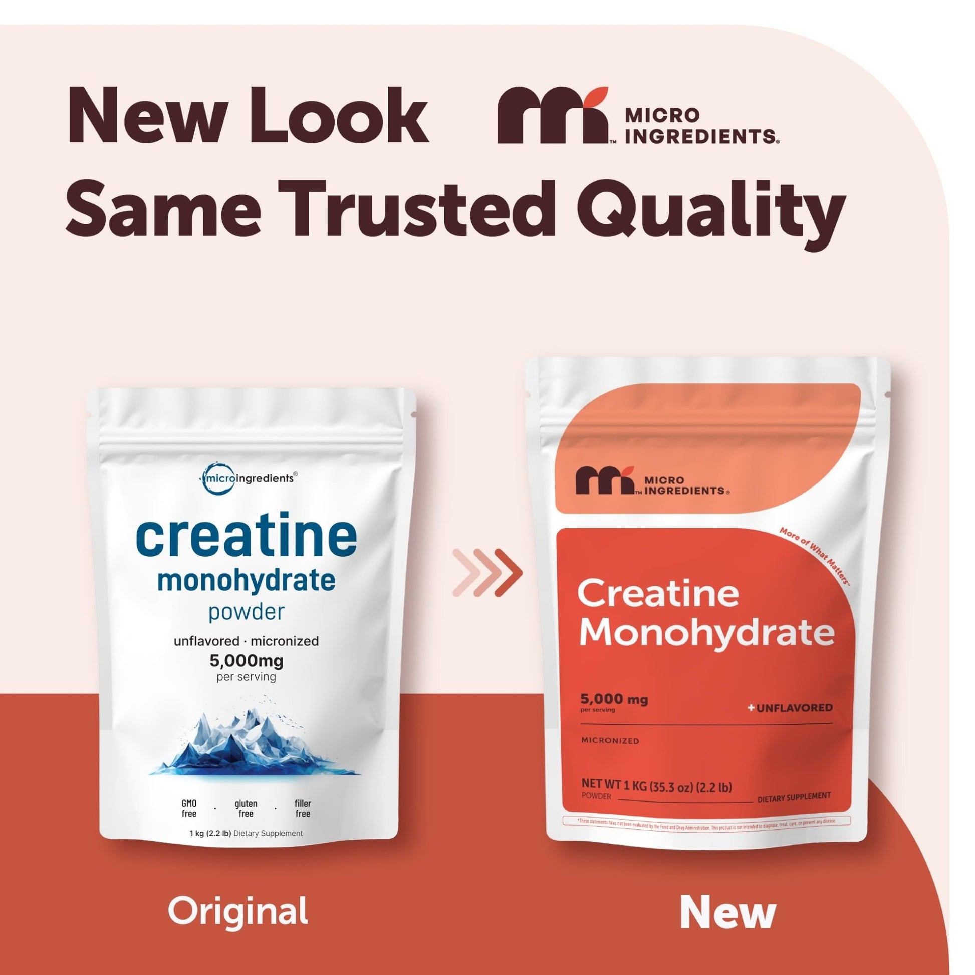 Micro Ingredients Creatine Monohydrate Powder 1 kg (2.2 Lbs), 5000mg Per Serv, Micronized Creatine Powder, Unflavored, No Filler, Keto & Vegan, Easy Dissolve, Pre Workout for Women & Men* - dailyvitalstore