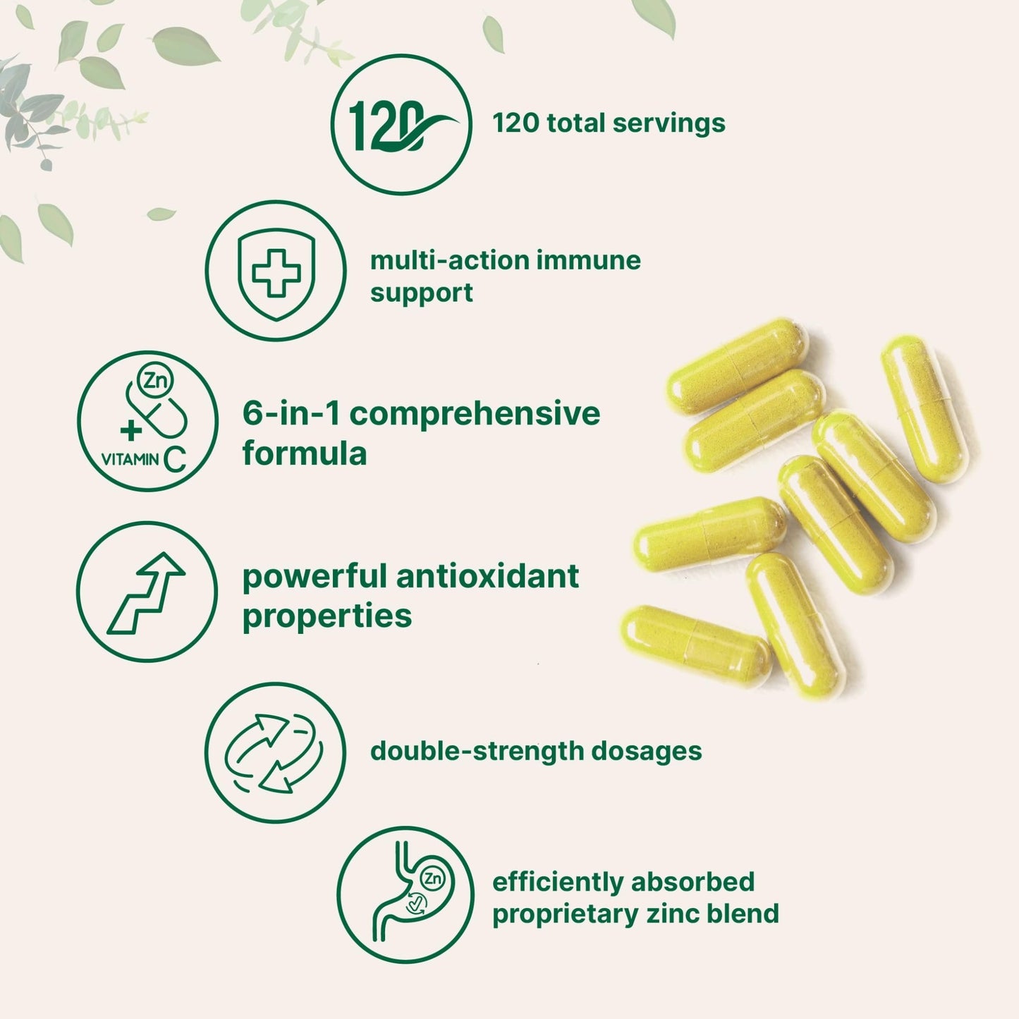 Micro Ingredients Quercetin with Vitamin C and Zinc, 240 Capsules | Quercetin 500mg, Vitamin C 500mg, Zinc 50mg (Picolinate, Citrate, Glycinate, Gluconate) - dailyvitalstore