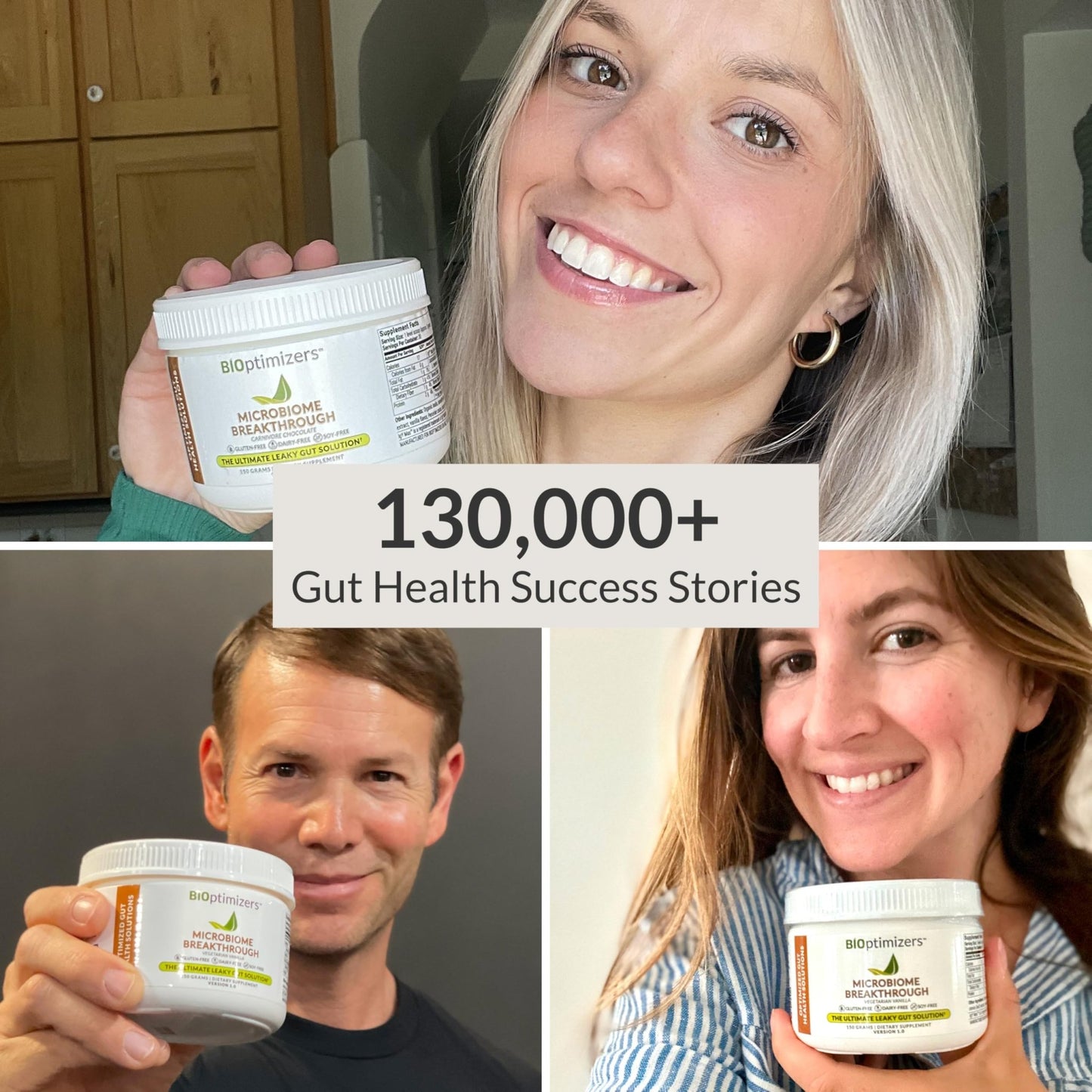 Microbiome Breakthrough Gut Support Powder Chocolate Flavor With Lactobacillus Strains, Bone Broth & Collagen Source of L-Glutamine Supports Digestive Comfort, Gas & Bloating Relief 30 Servings* - dailyvitalstore