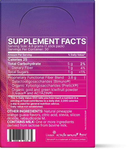 Microbiome Labs MegaPre Prebiotic Fiber Powder for Women, Men & Kids - Pre-Dosed Prebiotic Fiber Supplement Powder with Clinically Tested Oligosaccharides - dailyvitalstore