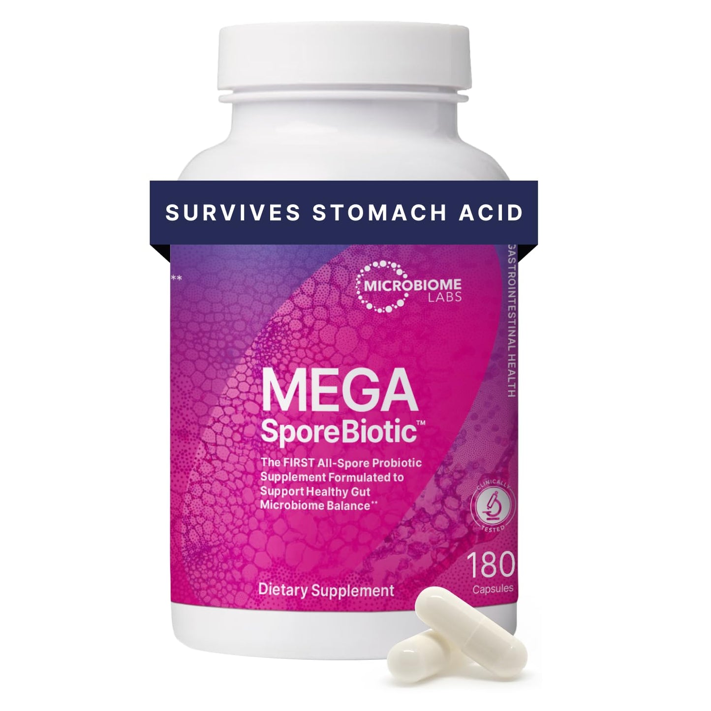 Microbiome Labs MegaSporeBiotic Probiotics for Women & Men - Spore-Based Probiotic for Gut Health & Digestive Support - Shelf-Stable, Travel-Friendly, - dailyvitalstore