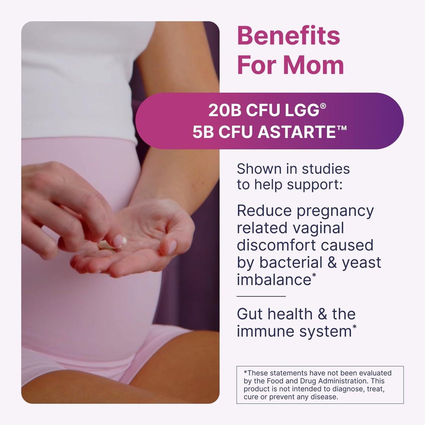 Microbiome Labs Pregnancy Support - Prenatal & Postpartum Probiotics for Women - Probiotic Supplements to Support Gut Health & A Balanced Vaginal Microbiome Through Breastfeeding (30 Capsules) - dailyvitalstore