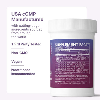 Microbiome Labs Pregnancy Support - Prenatal & Postpartum Probiotics for Women - Probiotic Supplements to Support Gut Health & A Balanced Vaginal Microbiome Through Breastfeeding (30 Capsules) - dailyvitalstore