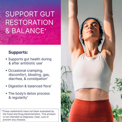 Microbiome Labs Restorflora Probiotics for Digestive Health - Gut Health Supplements with Dual Action Probiotics for Women & Men - dailyvitalstore