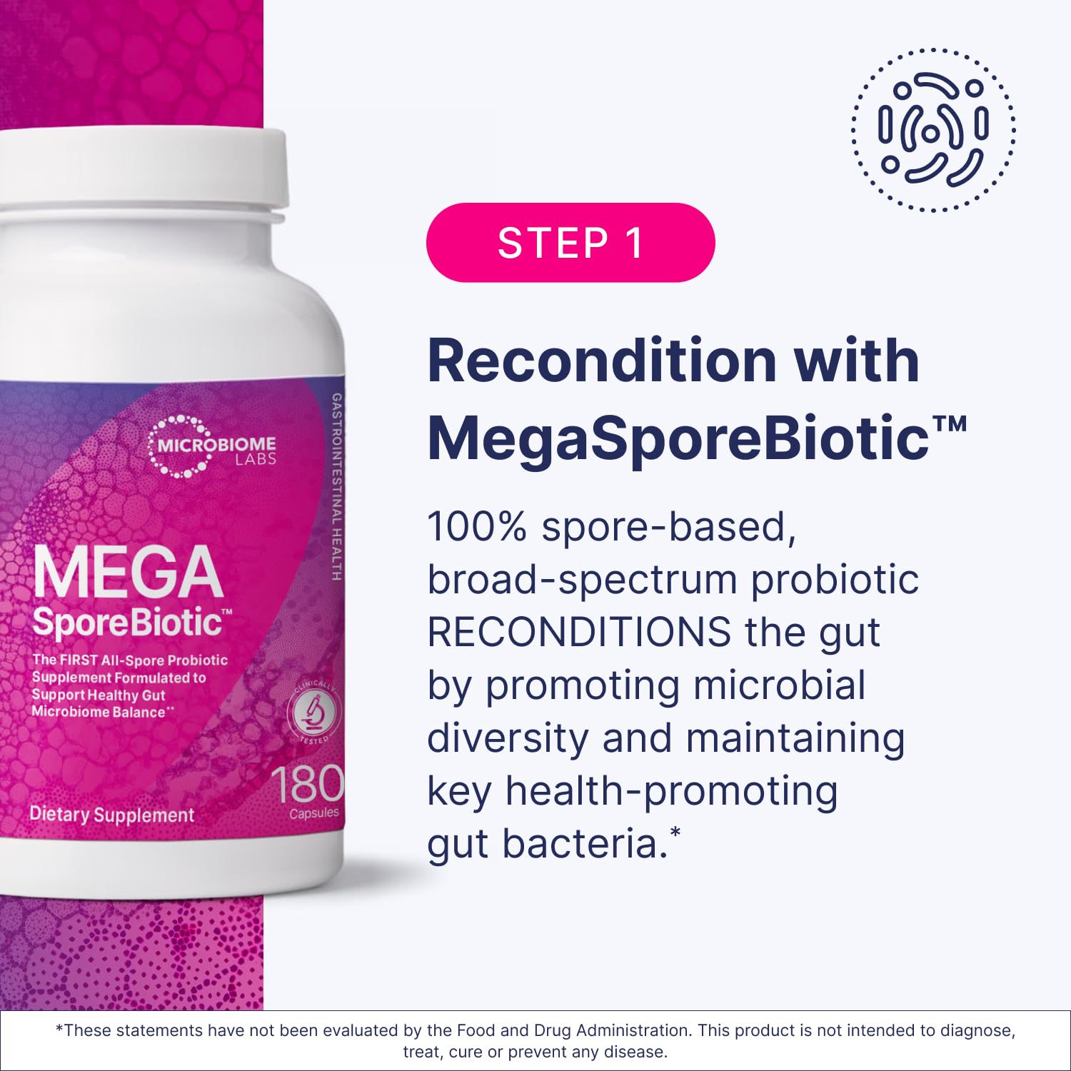 Microbiome Labs Total Gut Restoration Kit (Powder) - 3-Product Gut Health Spore Based Probiotic, Prebiotic Powder & Mucosal Immunoglobulin + Amino Acids Supplement - dailyvitalstore