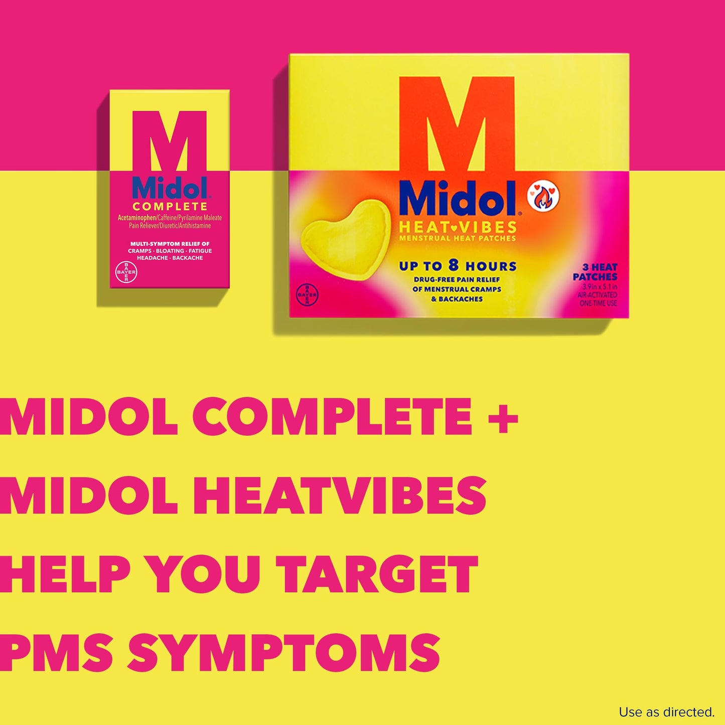 Midol Complete Menstrual Pain Relief Caplets, 40 Count - Provides Cramp, Headache, and Bloating Relief - dailyvitalstore
