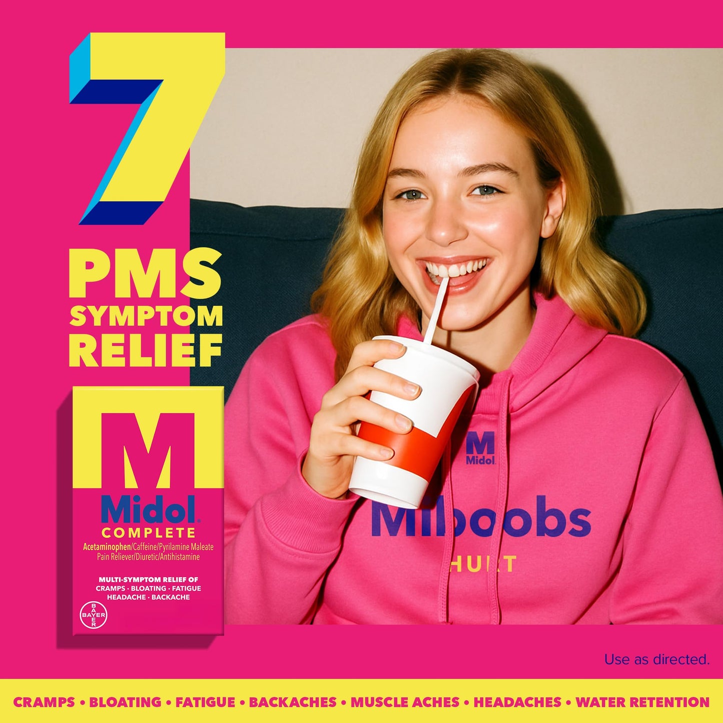 Midol Complete Menstrual Pain Relief Caplets, 40 Count - Provides Cramp, Headache, and Bloating Relief - dailyvitalstore
