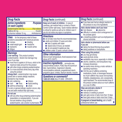 Midol Complete Menstrual Pain Relief Caplets, 40 Count - Provides Cramp, Headache, and Bloating Relief - dailyvitalstore