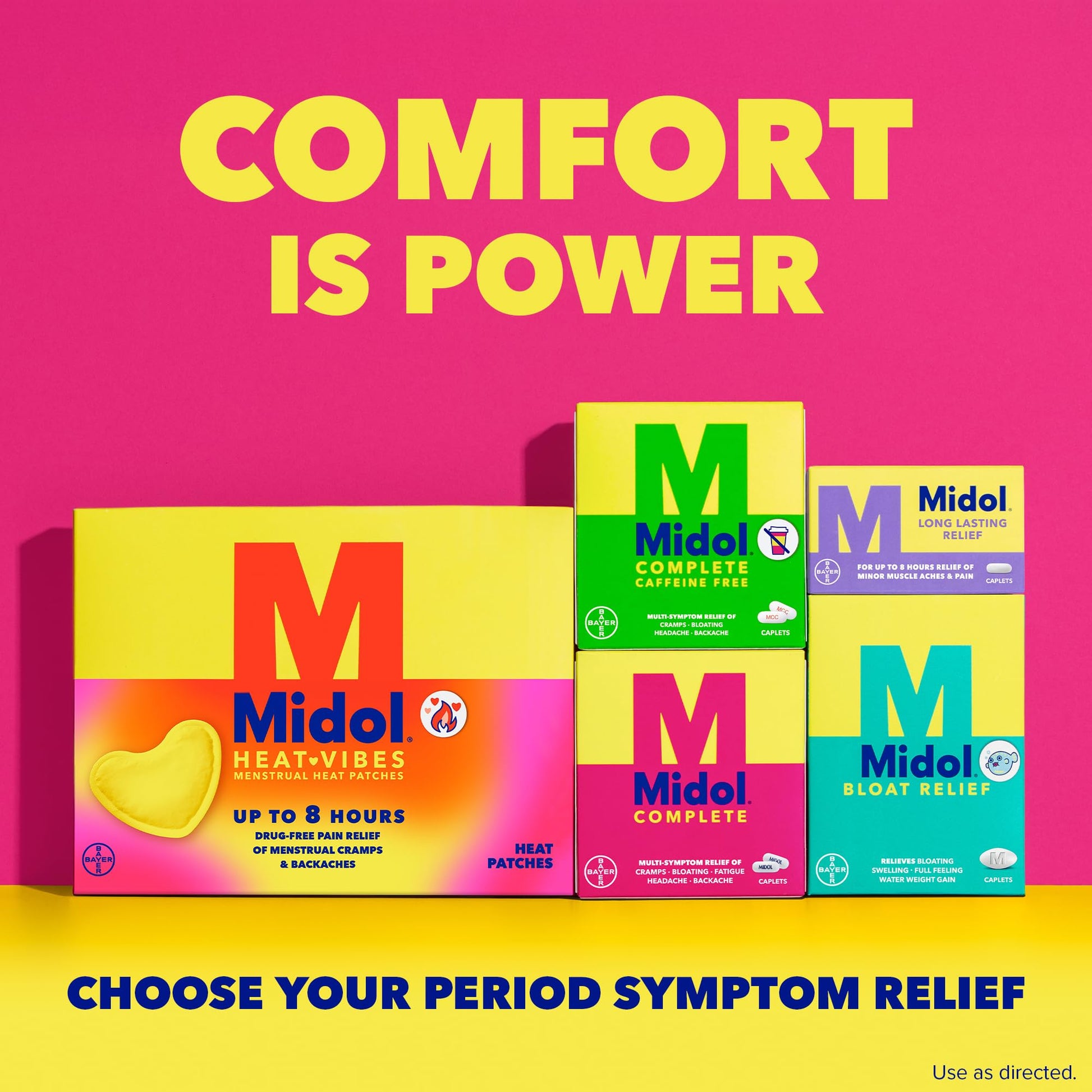 Midol Complete Menstrual Pain Relief Caplets, 40 Count - Provides Cramp, Headache, and Bloating Relief - dailyvitalstore