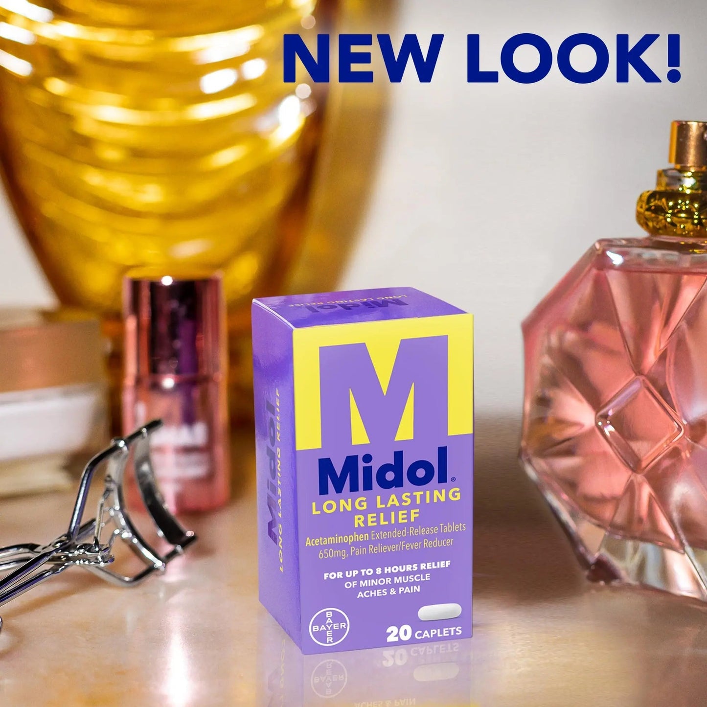 Midol Long Lasting Relief 20ct: Midol Long Lasting Relief, Menstrual Symptom Reliever & Fever Reducer, Caplets with Acetaminophen for Menstrual Pain Relief - 20 Count (Packaging May Vary) - dailyvitalstore