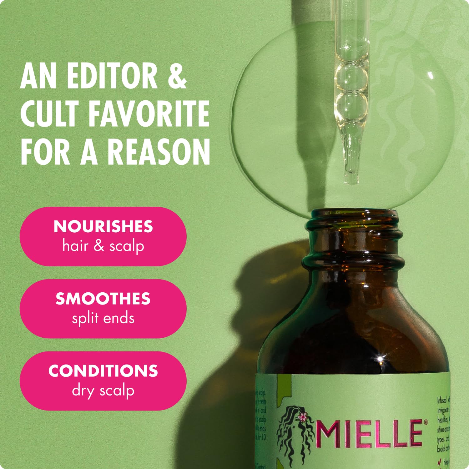 Mielle Organics Rosemary & Mint Hair Oil - Strengthening Biotin Oil Infused Frizzy & Damaged Hair Care - Split Ends & Dry Scalp Treatment - dailyvitalstore