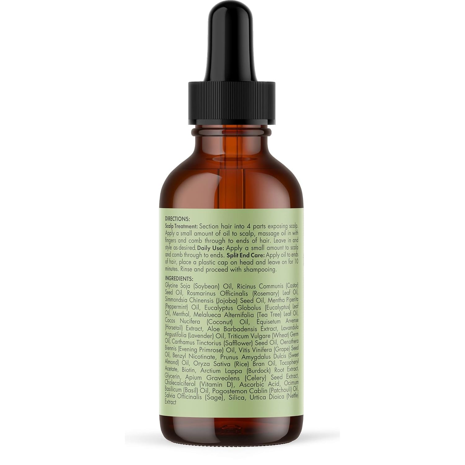 Mielle Organics Rosemary & Mint Hair Oil - Strengthening Biotin Oil Infused Frizzy & Damaged Hair Care - Split Ends & Dry Scalp Treatment - dailyvitalstore